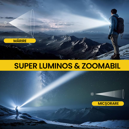 TITANLIGHT® - lanternă din titan cu zoom 22X