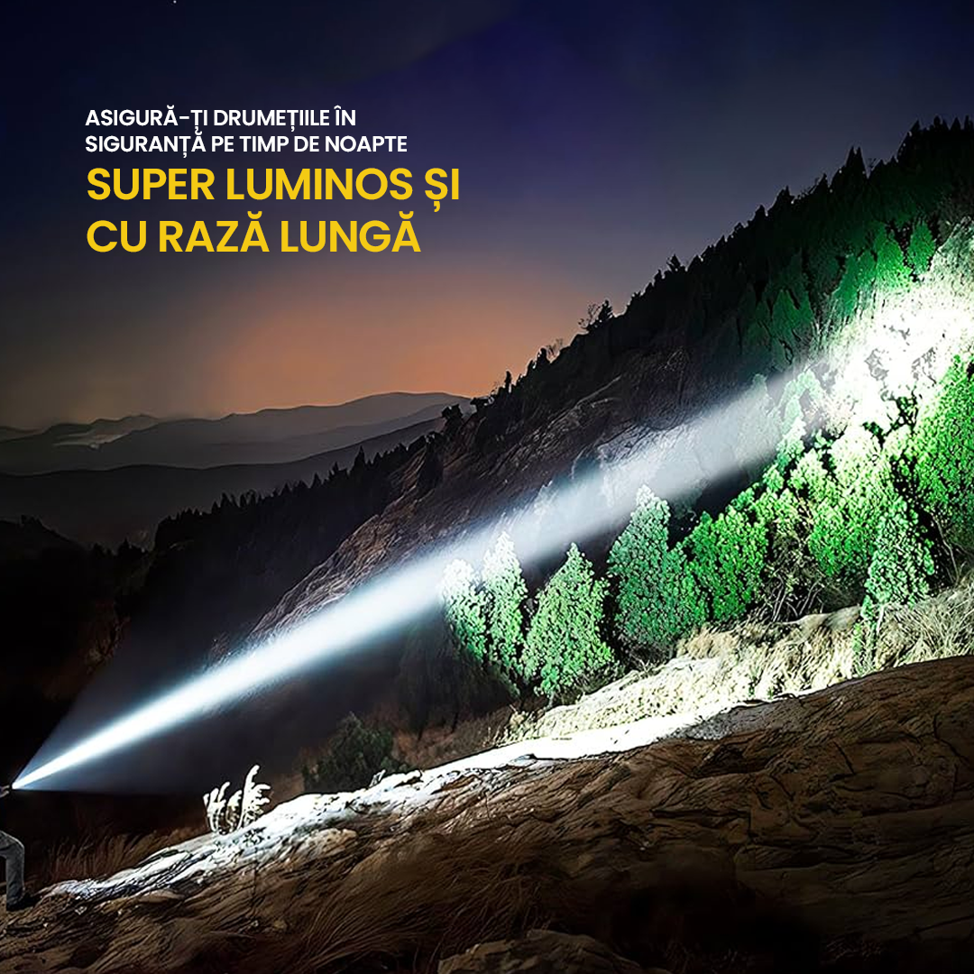 TITANLIGHT® - lanternă din titan cu zoom 22X